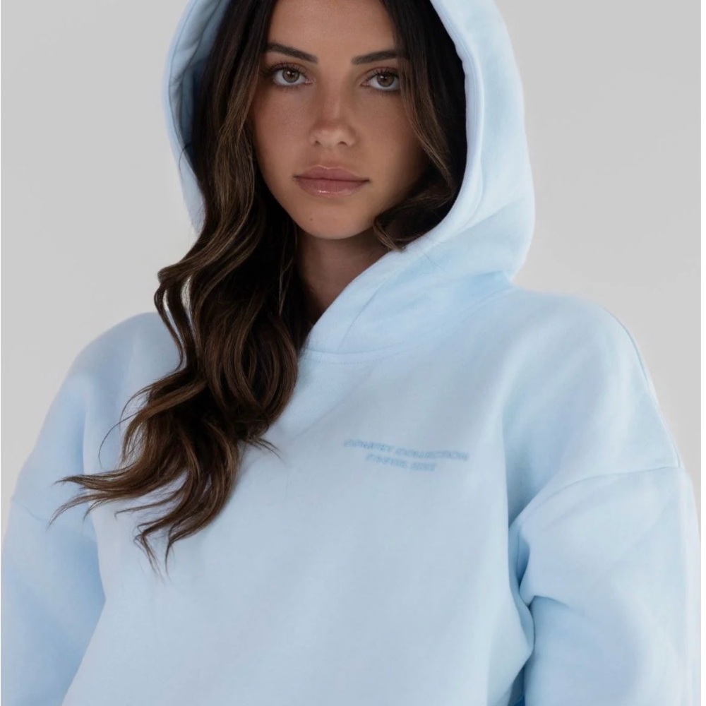 COMFORT baby Blue Hoodie for Women
